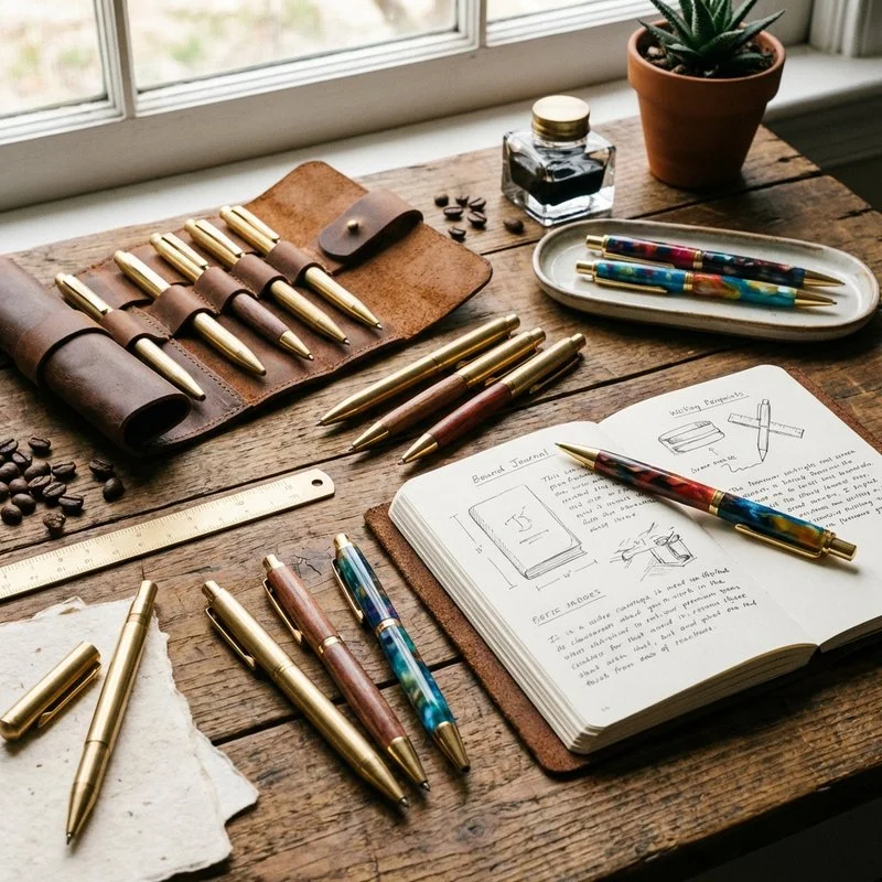 Notes et stylos couleur