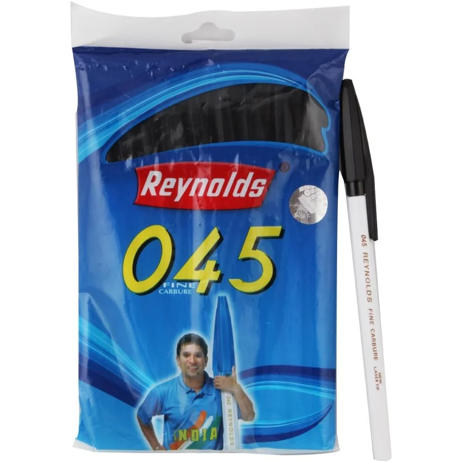 Reynolds 045 Stylo à bille noir pack de 10